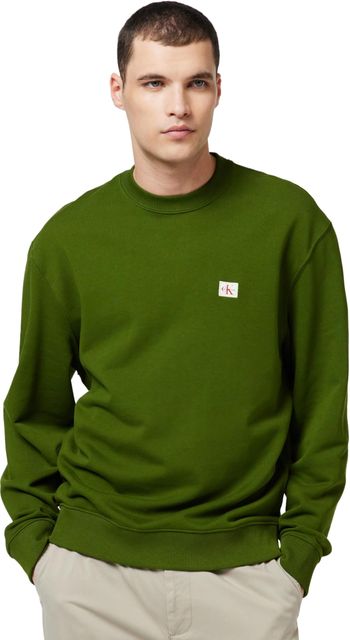 Imagen de la oferta: Calvin Klein Sudadera Hombre Terry Badge con Cuello Redondo