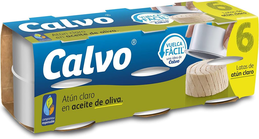 Imagen de: Calvo Atún Claro en Aceite de Oliva Pack6 x 65g