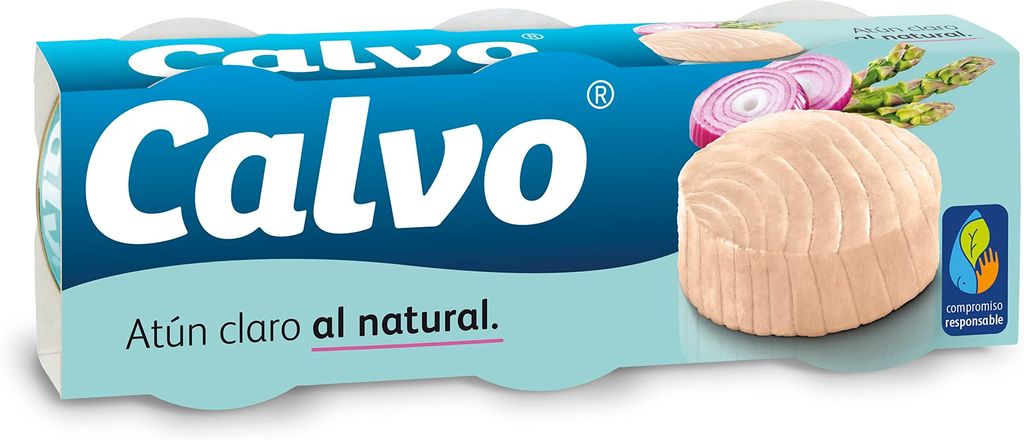 Imagen de: Calvo Atún Claro al Natural, 3 x 80g