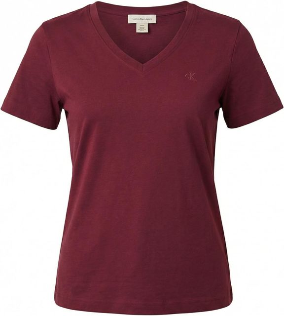 Imagen de la oferta: Calvin Klein Camiseta de Manga Corta Mujer Archive Jersey tee con Cuello de Pico