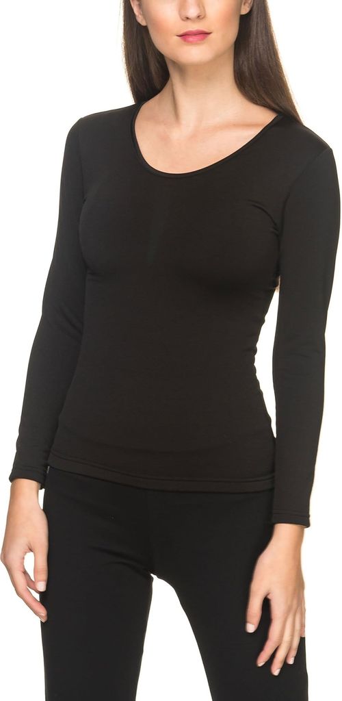 Imagen de: YSABEL MORA Camiseta Térmica Manga Larga Mujer Retención de Calor y Comodidad en Climas Fríos Ideal para Uso Diario en Invierno Diseño Básico y Versátil Ajuste Ceñido Extra Warm