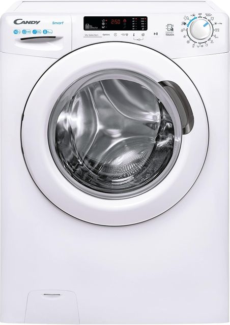 Imagen de la oferta: Candy Smart CS 14102DE/1-S, Lavadora 10 KG, 1400 RPM, Pantalla Digital y Mando, Tecnología NFC, Asistente de Voz, 15 Ciclos, 5 Rápidos, Planchado Fácil, Inicio Diferido 24H, Detector KG, 81 DB, Blanco