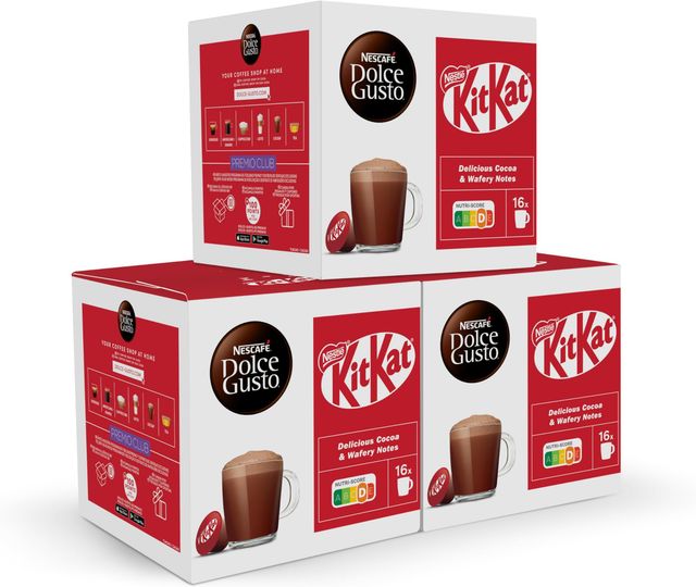 Imagen de la oferta: NESCAFÉ Dolce Gusto Kitkat - Cápsulas de Café, 48 Cápsulas (3x16) - Bebida de Chocolate - Originales para cafeteras Dolce Gusto