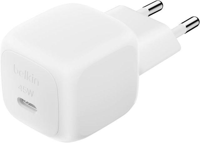 Imagen de la oferta: Belkin Cargador de Carga Rápida Compacto de 45W, USB-C Power Delivery para Apple iPhone 17, iPhone 16, iPhone 15 Series, Samsung Galaxy S25, Pixel 10, iPad, AirPods y Otros - Blanco