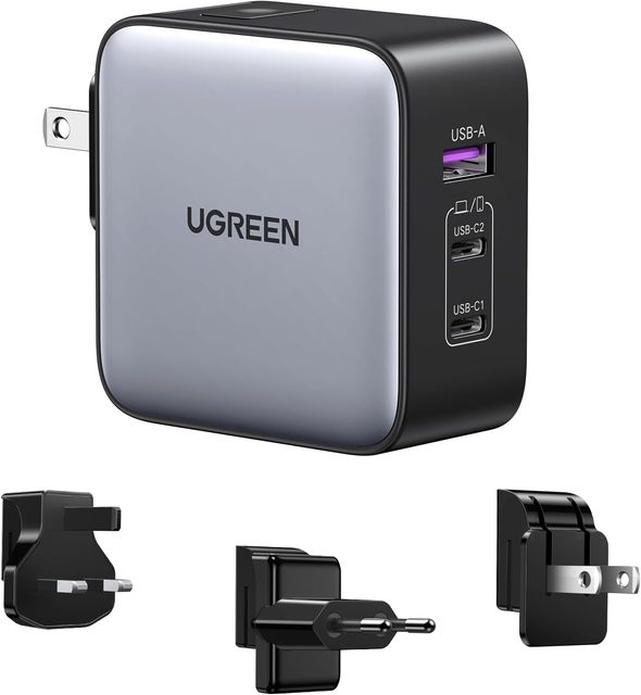Imagen de la oferta: UGREEN Nexode Cargador de Viaje GAN de 65W con Adaptadores Internacionales Universales Compatible con MacBook Pro/Air, iPad, iPhone 16/15/14/13 Series, Galaxy S24/ S23/ S22