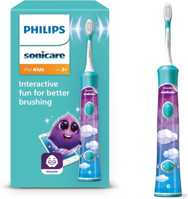 Imagen de la oferta: Cepillo de dientes eléctrico sónico Philips Sonicare for Kids (modelo HX6322/04)