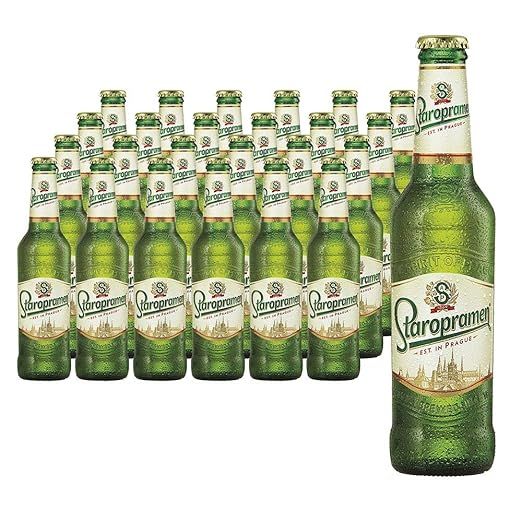 Imagen de la oferta: Staropramen Premium - Cerveza Checa estilo Pilsner - Alc. 5,0% Vol. - Caja de 24 botellas de 330 ml - Total: 7920 ml