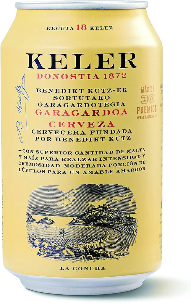 Imagen de: Keler | Cerveza Refrescante | Cremosa | Paquete de 24 Latas x 33 cl | Total de 7920 ml