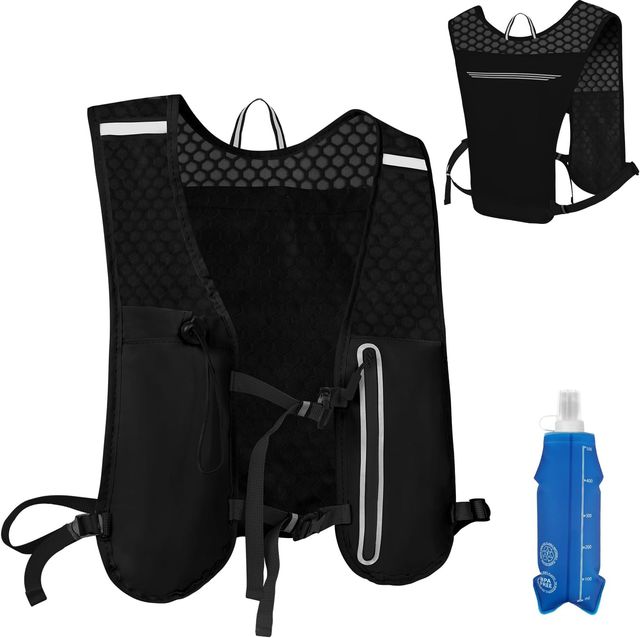 Imagen de la oferta: Chaleco Running,Multifunción Mochilas de Hidratación,Mochila Hidratación Ligero con Reflectante y Correas Pecho Ajustables,Chaleco Running Mujer Hombre para Correr Trail Marathoner