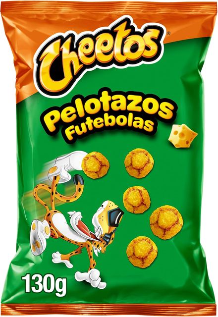 Imagen de la oferta: Cheetos Pelotazos, Producto de Aperitivo, Snack sabor a Queso con forma de pelotazos, bolsa individual, 130gr
