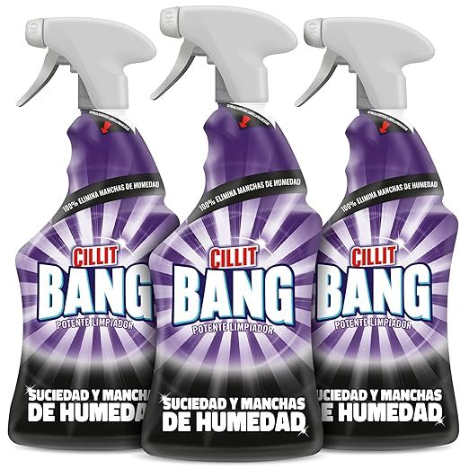 Imagen de la oferta: Cillit Bang Manchas de Humedad y Suciedad, potente limpiador juntas negras, baño, cocina, Pack de 3 x 750 ml, total 2.25 L, El embalaje puede variar