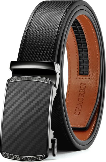 Imagen de la oferta: CHAOREN Cinturones Hombre - Cinturón Hombre Cuero sin Agujeros Ancho 35mm - Encaja en Cualquier Lugar