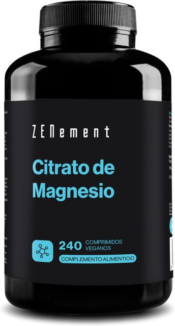 Imagen de la oferta: Citrato de Magnesio, 240 Comprimidos Veganas | procedente de Citrato de Magnesio | Vegano | Zenement