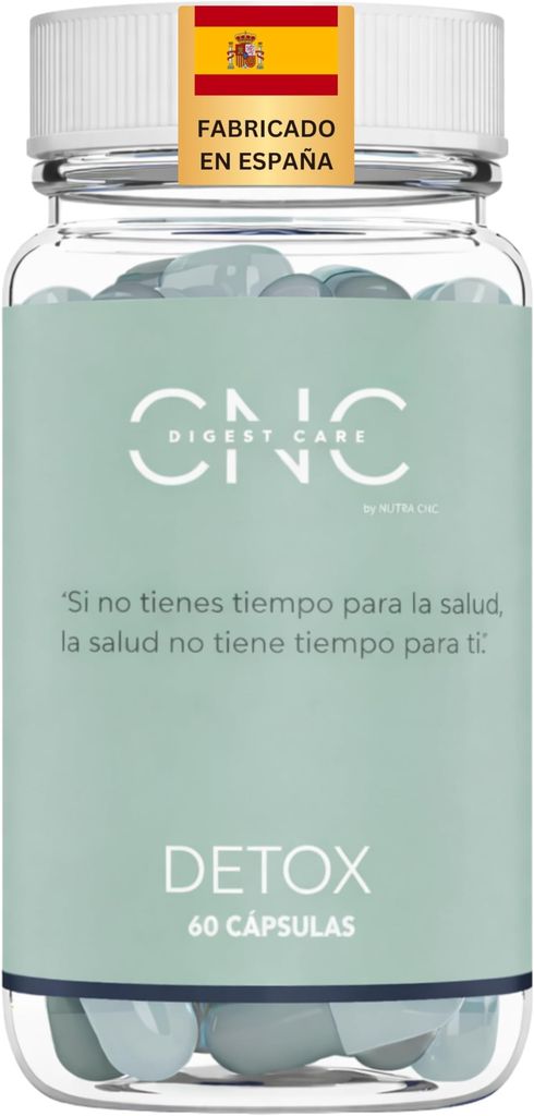 Imagen de: CNC DETOX adelgazante potente – Drenante, Diurético y Depurativo – Regeneración de Colon, Hígado e Intestinos – Elimina toxinas y líquidos – Probióticos 100B + Aloe Vera + Carbón Activo + Hinojo