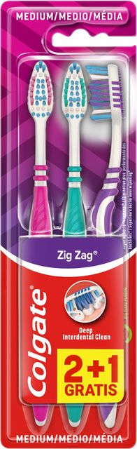 Imagen de la oferta: Colgate ZigZag, Cepillo de Dientes - Pack 3 ud