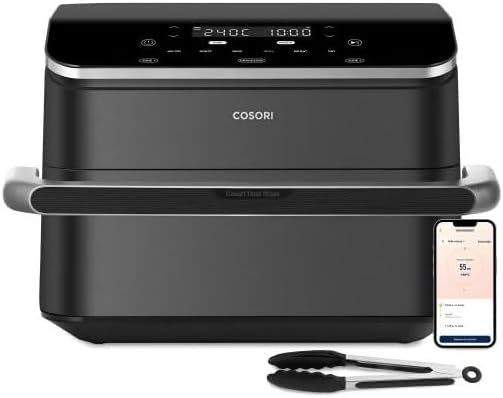 Imagen de: Cosori Freidora de Aire Dual Blaze TwinFry 10 Litro-True Metal-Doble Resistencia 2800 W (35–240 °C)-Divisor para Zonas de la Gran Doble Cesta-Smart WiFi-6 Funciones-Máx 10 Personas-Limpiable