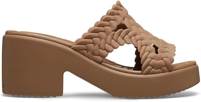 Imagen de la oferta: Crocs Brooklyn Tacones, Sandalia con talón Mujer