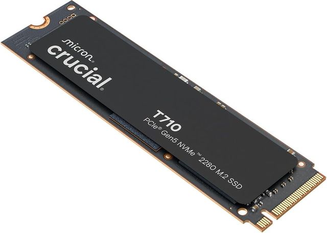 Imagen de la oferta: Crucial T710 SSD 1TB PCIe 5.0 x4 Gen5 NVMe M.2, Velocidades de Lectura hasta 14900 MB/s, Escritura 13700 MB/s, Ordenador Portátil y de Sobremesa, TLC NAND - CT1000T710SSD8-01