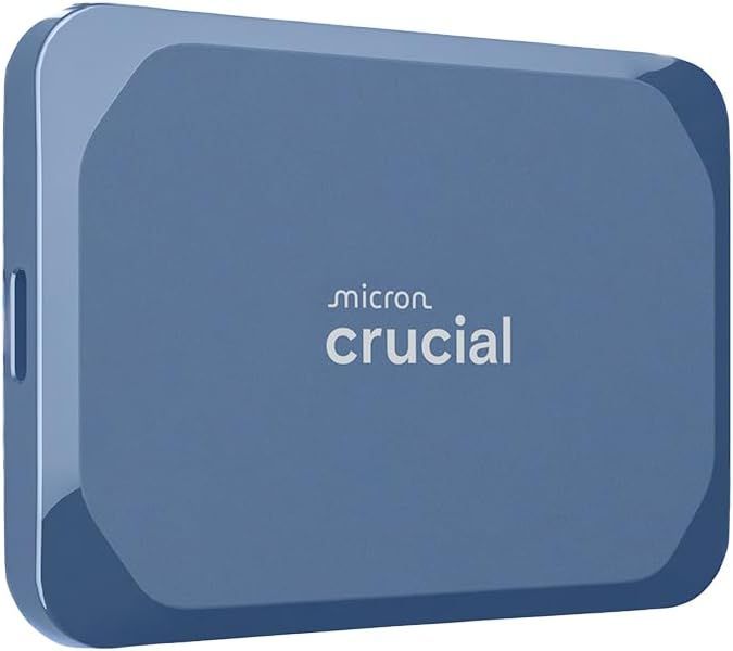 Imagen de: Crucial X10 8TB SSD Externo Portátil, hasta 2100MB/s, USB-C 3.2 Gen2, Clasificación IP65 de resistencia al agua y al polvo, Disco Duro Sólido Externo, Azul Mate - CT8000X10SSD9-02