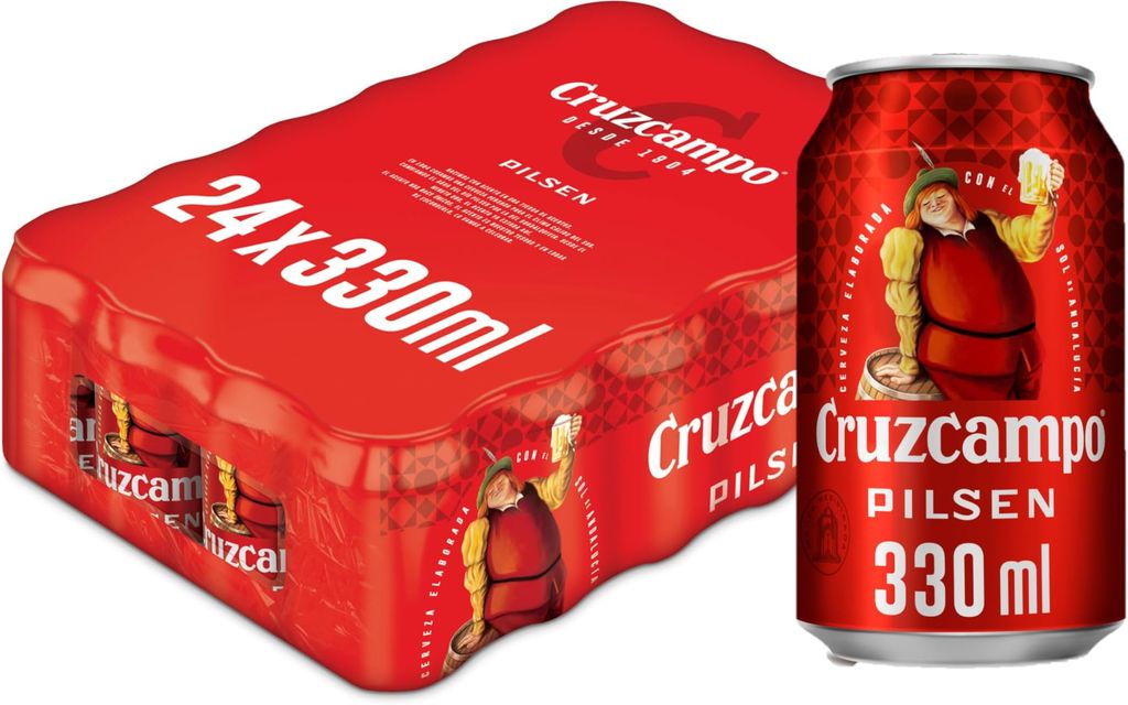 Imagen de: Cruzcampo Pilsen Cerveza, Pack Lata, 24x33cl