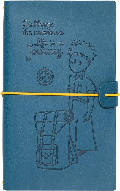 Imagen de la oferta: Grupo Erik Cuaderno de viaje El Principito - Diario de viaje (Travel Journal : Cuero sintético) | Diario personal : Libreta pequeña de bolsillo, 19,6x12 cm