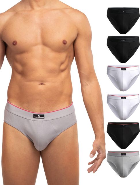 Imagen de la oferta: DANISH ENDURANCE Calzoncillos Hombre Slip, Slips Hombre Algodon, Transpirables, Pack de 3 - Ropa Hombre, Ropa Interior