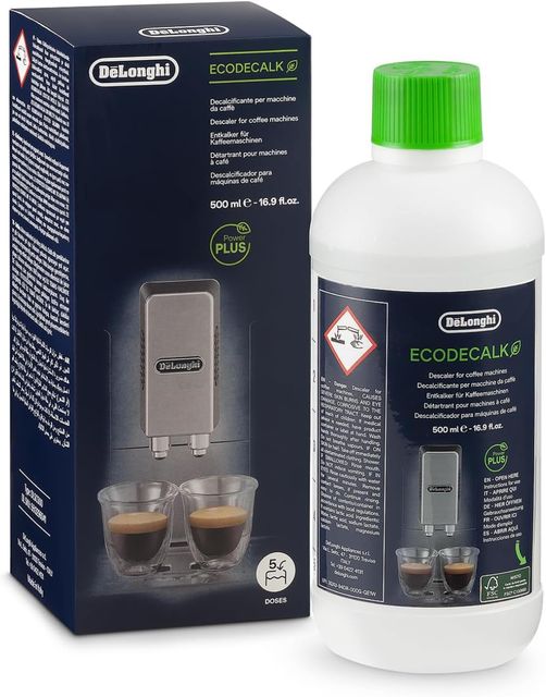 Imagen de la oferta: De'Longhi EcoDecalk Descalcificador DLSC500, 5 Dosis De Descalcificación, Accesorio De Mantenimiento Para Máquina De Café, Ingredientes De Origen Vegetal, Botella Con 5 Dosis, 500ml