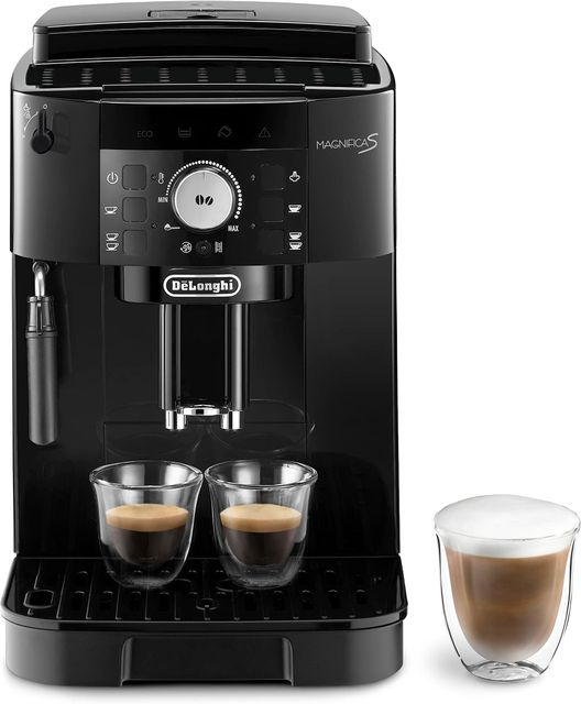Imagen de la oferta: De'Longhi Magnifica S ECAM11.112.B, Cafetera Superautomática con Boquilla para Leche, Cafetera Espresso del Grano a la Taza con 2 Recetas One-Touch, Panel de Control Soft-Touch, 1450W, Negro