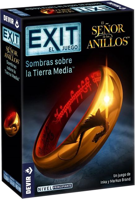 Imagen de la oferta: Devir - Exit: El Señor de los Anillos, juego de mesa en español, escape room, juegos de misterio con amigos para adultos (BGEXIT20SP)