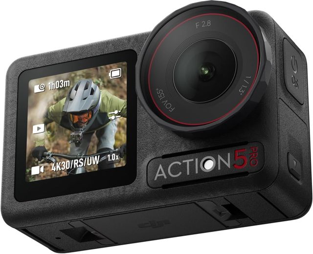 Imagen de la oferta: DJI Osmo Action 5 Pro Pack Estándar: cámara Deportiva, Sensor 1/1.3", vídeo 4K/120 fps, Seguimiento de Objetivos, estabilización, 2 Pantallas táctiles OLED, cámara de acción 4K para Deportes y Vlogs