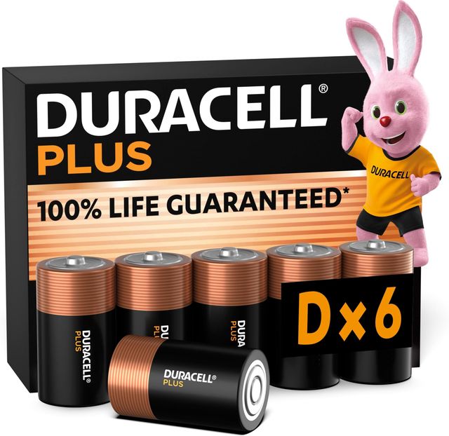 Imagen de la oferta: Duracell Plus pilas alcalinas D (paquete de 6), 1,5 V, LR20 MN1300