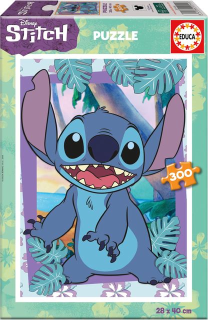 Imagen de la oferta: Educa - Puzzle Infantil con 300 Piezas. Disney Stitch | Medidas montado: 40 x 28 cm. Compuesto por Grandes Piezas Perfectamente acabadas. Recomendado + 6 años (20144)