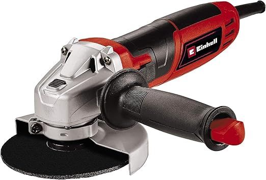 Imagen de: Einhell Amoladora angular TC-AG 125/850 (850 W, protector para discos de corte de 125 mm de diámetro, protección contra arranque involuntario, envío sin disco de corte)