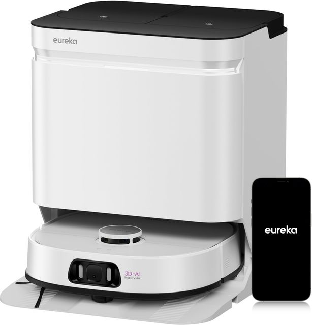 Imagen de la oferta: Eureka J15 Ultra Robot Aspirador,19,000Pa, con Mopa,75℃ de Agua Caliente, Cepillo Lateral Extensible, Mapeo Impulsado por Inteligencia Artificial,robot aspirador y fregasuelos autovaciado