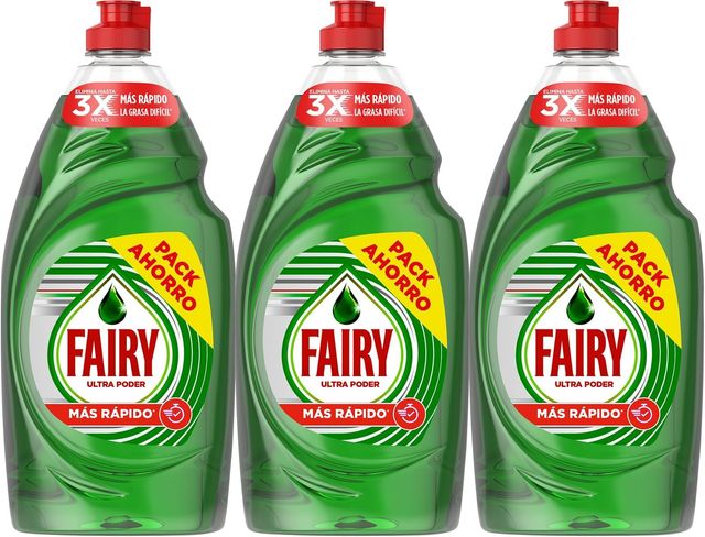 Imagen de la oferta: Fairy Ultra Poder Original Líquido Lavavajillas 3x900ML Fórmula Efectiva Que Deja Los Platos Relucientes, Impresionante Poder Antigrasa