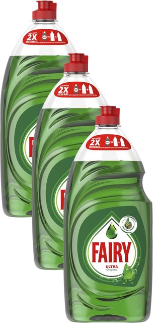 Imagen de la oferta: Fairy Ultra Lavavajillas a Mano, Óptimo Poder Antigrasa, 820 ml (Paquete de 3)