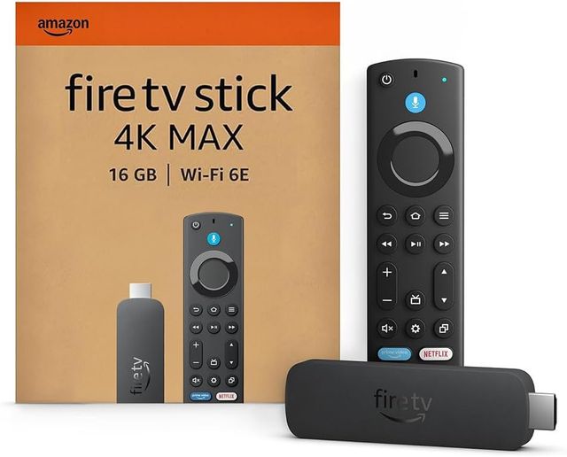 Imagen de la oferta: Amazon Fire TV Stick 4K Max (Última generación), Dispositivo de streaming compatible con Wi-Fi 6E y fondo ambiental