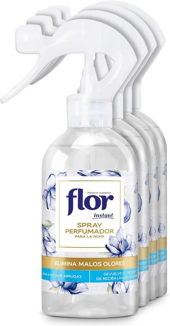Imagen de la oferta: Flor Instant Perfume para la ropa, fragancia azul - pack de 4
