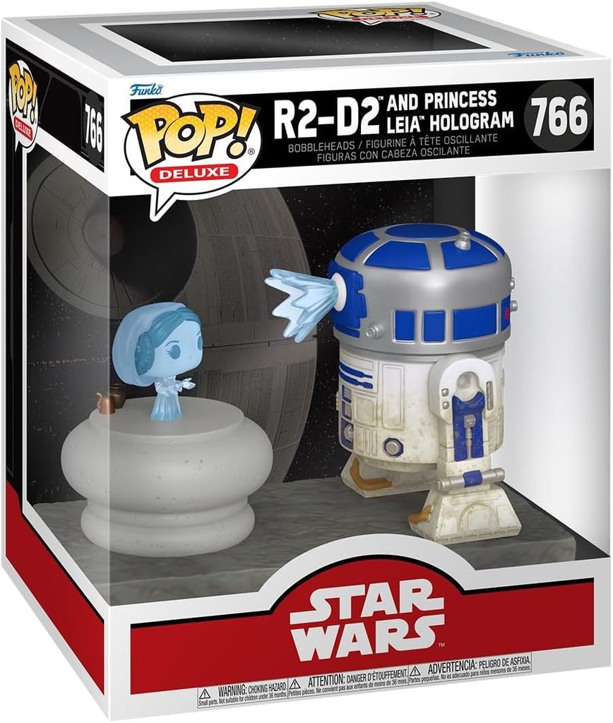 Imagen de: Funko Pop! Deluxe: SWS9 - R2-D2 with Leia - Star Wars- Figura de Vinilo Coleccionable - Idea de Regalo - Mercancia Oficial - Juguetes para Niños y Adultos - Movies Fans