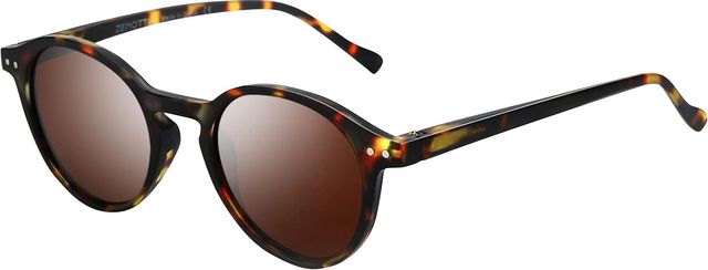Imagen de la oferta: ZENOTTIC Gafas de sol Polarizadas Redondo Retrospectivo Cl¨¢sico Retrospectivo Lentes de sol Marco UV400 Para hombres y mujeres ¡­