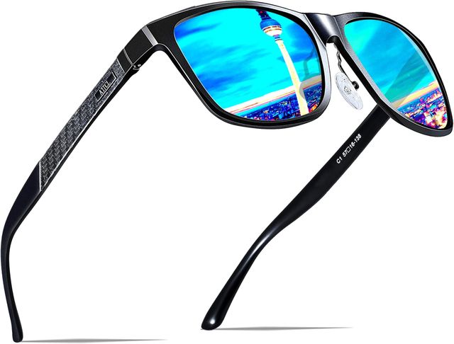 Imagen de la oferta: ATTCL Hombre Gafas de sol Polarizado Al-Mg Metal Super Ligero Marco UV400 CAT 3 CE