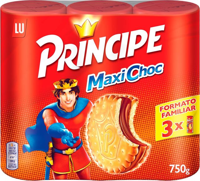 Imagen de la oferta: Principe - Galleta Relleno De Chocolate 3 x 250