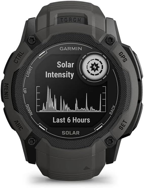 Imagen de: Garmin Instinct 2X Solar, Reloj Inteligente con GPS Resistente al Agua, Carga Solar, Funciones Deportivas, Pulsioximetría, Puntuación de Sueño y Notificaciones del Smartphone, Negro