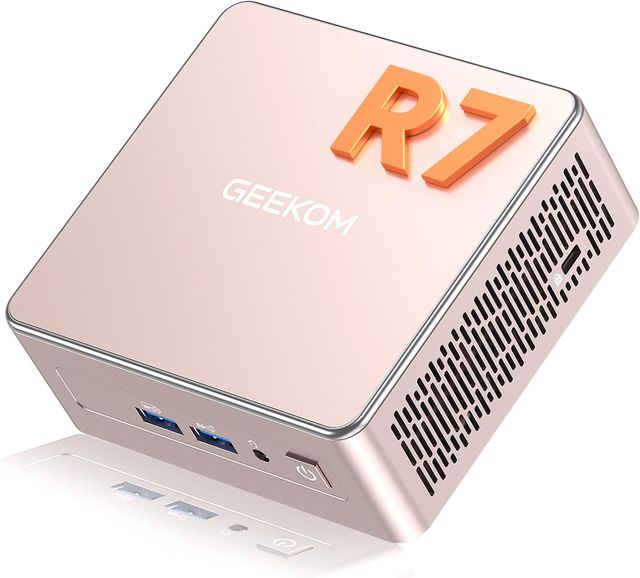 Imagen de la oferta: GEEKOM A5 Mini PC con AMD Ryzen 7 5825U, 16GB RAM (DDR Ampliable, No LPDDR Bloqueada)+ 512GB SSD | 3 Años de Garantía | Mini Ordenador Windows 11 Pro | 6×USB |LAN 2.5Gbps|Lector SD| Ideal para Oficina