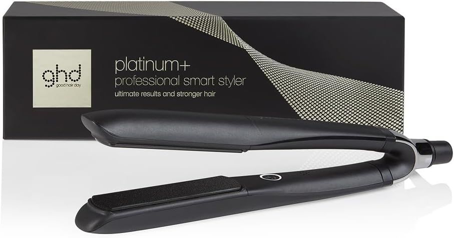 Imagen de: ghd Platinum+ Negra - Plancha de Pelo Profesional Inteligente, Cabello Más fuerte, Más Brillo y Protección del Color - Para todo Tipo de Cabello - (Enchufe Europeo)