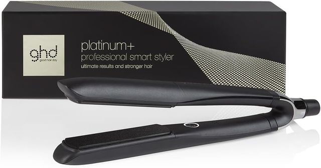 Imagen de la oferta: ghd Platinum+ Negra - Plancha de Pelo Profesional Inteligente, Cabello Más fuerte, Más Brillo y Protección del Color - Para todo Tipo de Cabello - (Enchufe Europeo)
