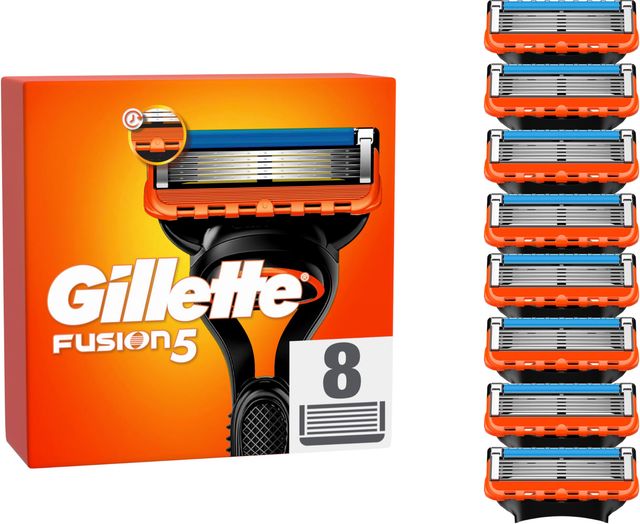 Imagen de la oferta: Gillette Fusion 5 Cuchillas de Afeitar Hombre, Paquete de 8 Cuchillas de Recambio (el embalaje puede variar)
