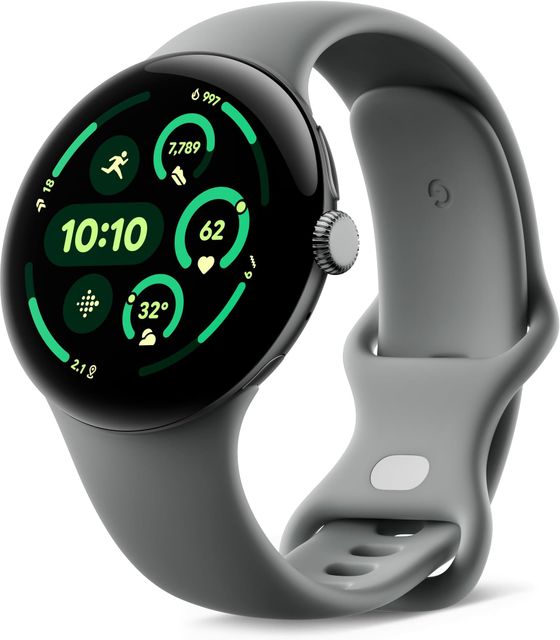 Imagen de la oferta: Google Pixel Watch 3 (45 mm) - Caja de Aluminio en Color Verde liquen Mate - Correa en Color Verde liquen - Wi-Fi