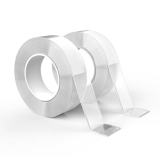 Imagen de la oferta: GRIFEMA GA4001-2 Cinta Doble Cara Extrafuerte, 3 Metros Cinta Adhesiva Doble Cara Transparente, 2 Rollos, Resistente Al Agua, para Parede y Alfombra