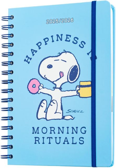 Imagen de la oferta: Grupo Erik Agenda escolar 2025-2026 Semana Vista A5 Snoopy : Agenda Curso 2025 2026 | Con Pegatinas, Ilustraciones y Anillas : Para Niños y Estudiantes de Instituto